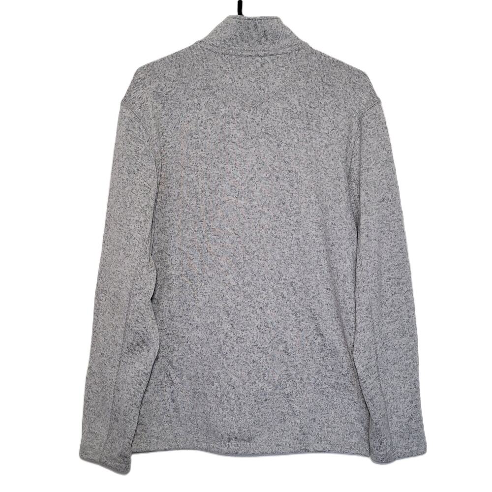 Eddie Bauer Men's Pullover Top Long Sleeve 1/4 Zip Light Gray Heather Size Large - Picture 4 of 12